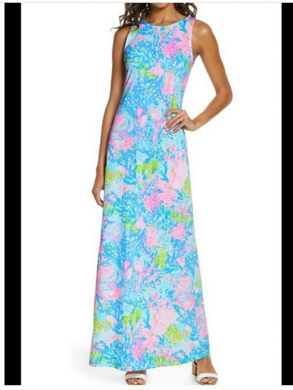 Lilly Pulitzer Maxi Dress Fished My Wish NWOT